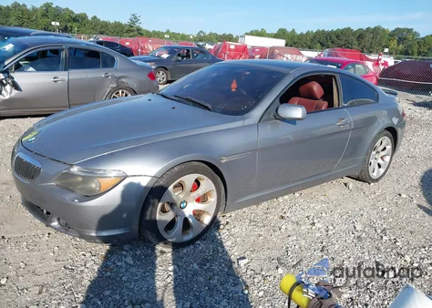 2004 BMW 645Ci z USA, uszkodzony, nr VIN WBAEH73454B189970